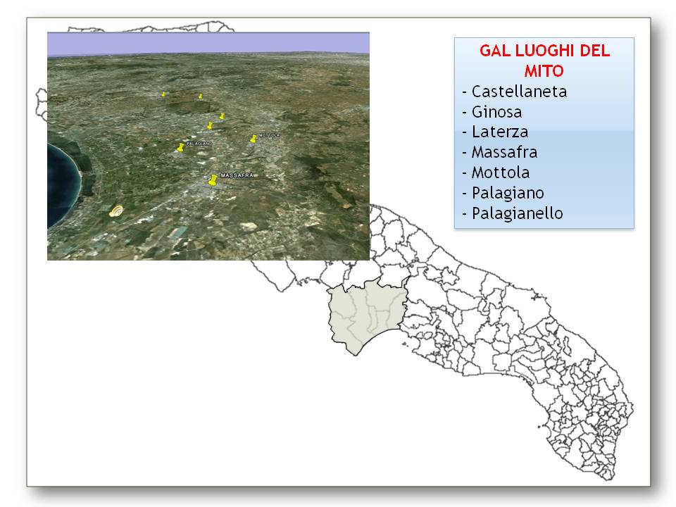 Mappa dei territori GAL