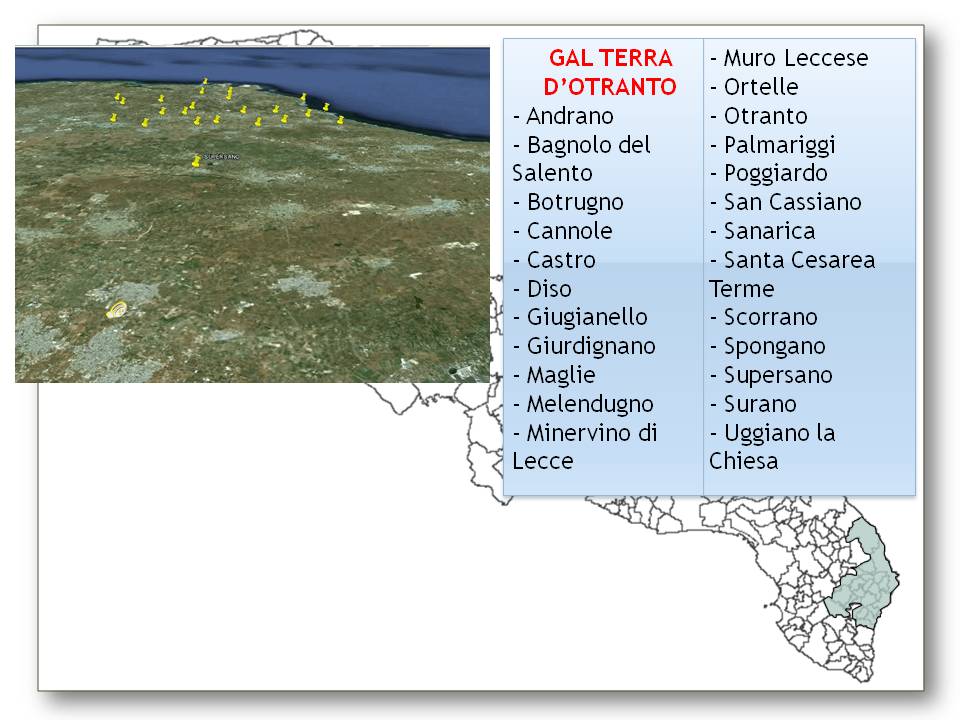 Mappa dei territori GAL